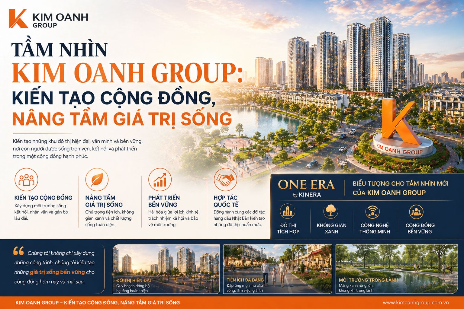 Tầm nhìn Kim Oanh Group: Kiến tạo cộng đồng, nâng tầm giá trị sống