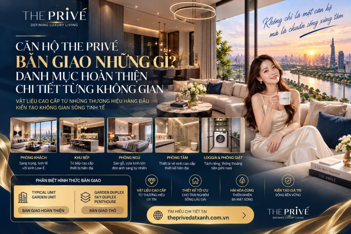 Căn Hộ The Privé Bàn Giao Những Gì? Danh Mục Hoàn Thiện Chi Tiết