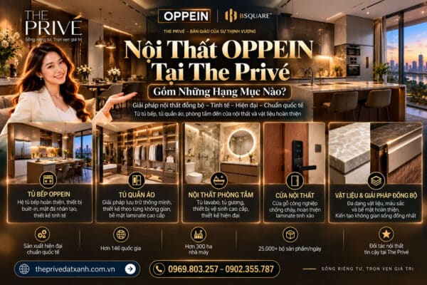 Nội Thất OPPEIN Tại The Privé Gồm Những Hạng Mục Nào?