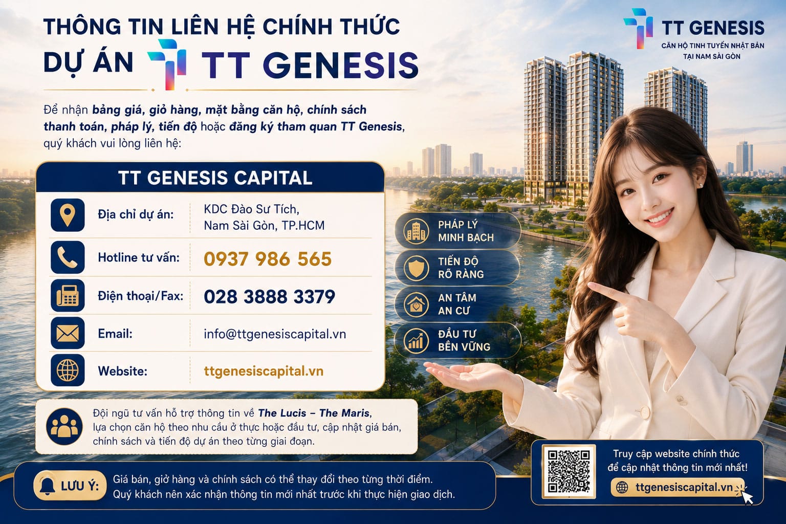 Thông Tin Liên Hệ Dự Án TT Genesis