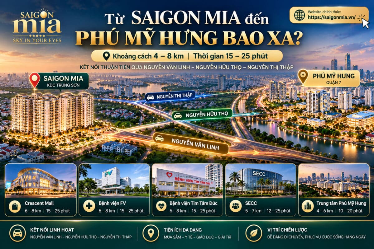 Từ Saigon Mia Đến Phú Mỹ Hưng Bao Xa?