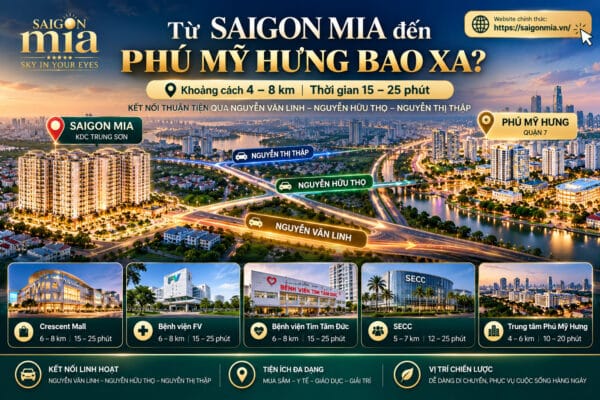 Từ Saigon Mia Đến Phú Mỹ Hưng Bao Xa?